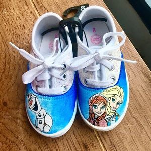 HANDPAINTED canvas FROZEN kicks